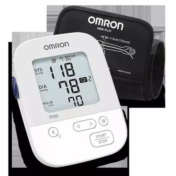 Omron BP5250 Silver Upper Arm Blood Pressure Monitor - mundoestudiante