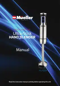 Mueller MU-HB-02 Immersion Multi-Purpose Hand Blender Instruction Manual