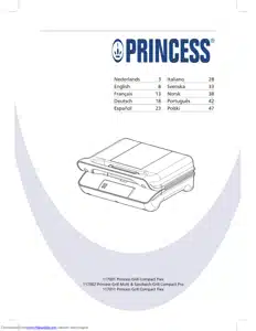 kussen Kalmte Aanvankelijk User manual Princess 01.117001.01.001 117001 Contact Grill | manualsFile