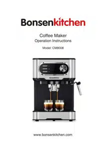 Bonsenkitchen CM8008 Coffee Maker Instruction Manual