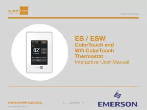 ESW WiFi WarmTiles ColorTouch Thermostat 