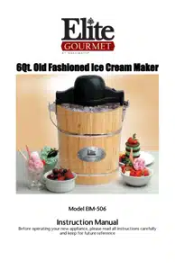 Elite Gourmet EIM-506 6-Qt. Old-Fashioned Ice Cream Maker