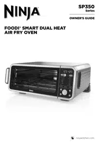 Ninja Foodi 15-in-1 SMART Dual Heat Air Fry Flip oven W/ Probe SP351QBK  Open Box